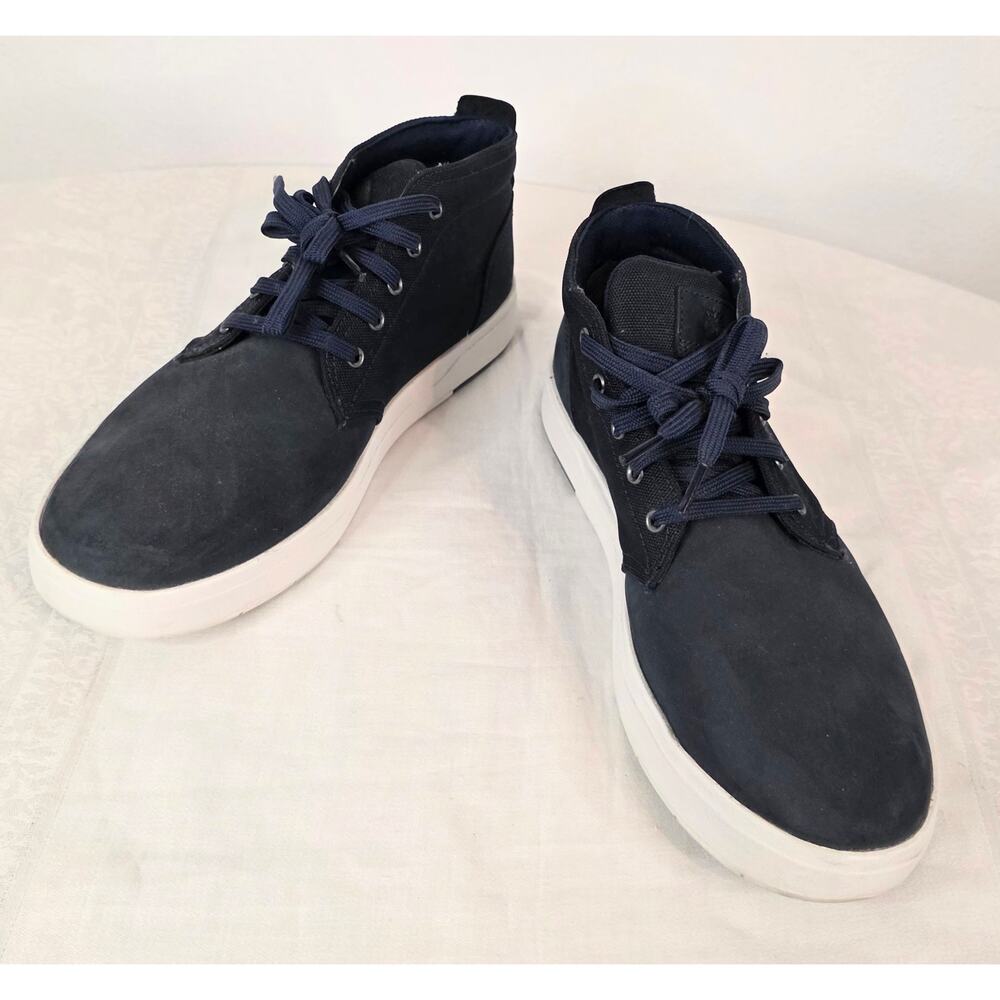 Timberland Defender Canvas Sneaker Navy Men's Size 10 Old School Cool Casual